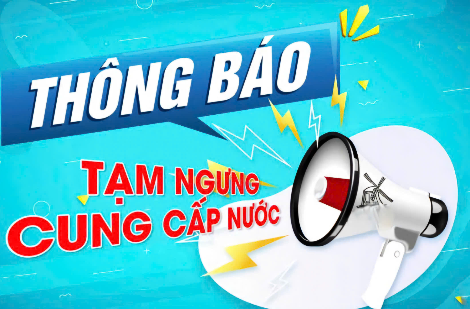 Thông báo tạm ngưng cung cấp nước một phần khu vực Bình Lợi Trung